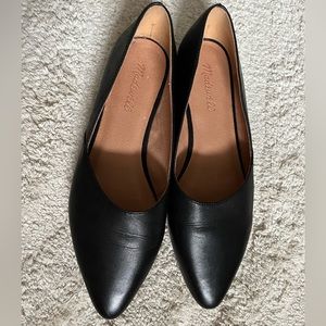 Madewell Lizbeth Flat in Size 9.5 True Black Leather